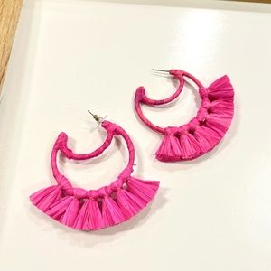 Hot Pink Statement Earrings